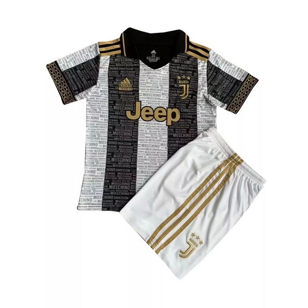 Camiseta Juventus Especial Niño 2021-2022 Gris Blanco